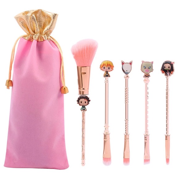 Other - Demon Slayer 5 Piece Makeup Brush Set